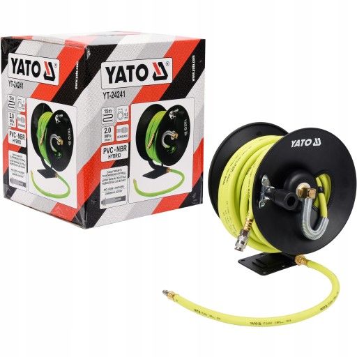 ГІБРИДНИЙ ПНЕВМАТИЧНИЙ ШЛАНГ ПЕРЕРОБАНИЙ БАРАБАН 15м YATO