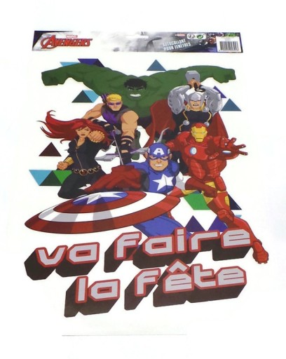 ДЕКОРАТИВНА ВІКОННА ФОЛЬГА MARVEL AVENGERS