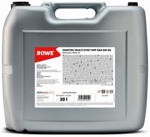 ROWE - HIGHTEC MULTI SYNT DPF 5W30 - 20л