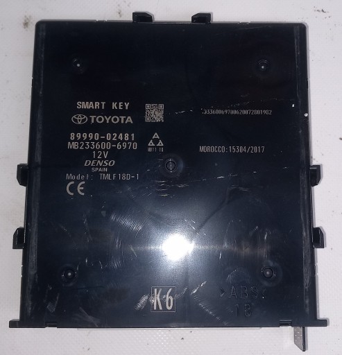 Toyota corolla xii e210 e21 модуль комп'ютерний контролер smartkey 89990-02481