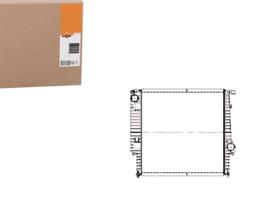 NRF509626/RS2 - Радиатор двигателя nrf 17111712850 17111719259 1712