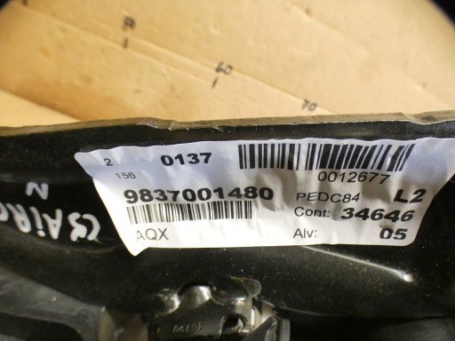 PEDAL pedálok CITROEN C5 AIRCROSS 17-25 fék SPRZEGLA
