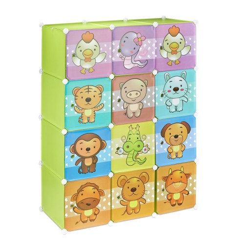 Шафа Relaxdays No Animals 110,5 х 145 х 46,5 см різнокольоровий