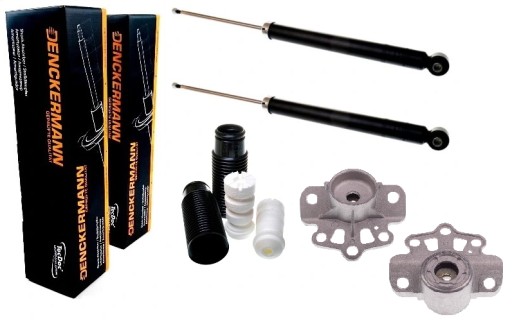 ALL0726C - Амортизатори, чехли, кріплення opel corsa d 2006- corsa e 2014- зад комплект