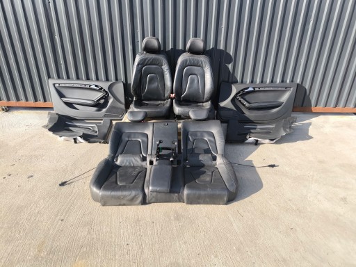 Sitz Sitze AUDI A5 8T COUPE Leder PELNA ELEKTRYKA GRZANE KOMPLET *3*!!!