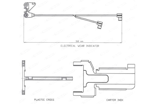FAI141 - ДАТЧИК ИЗНОСА ТОРМОЗНЫХ КОЛОДОК FERODO ПЕРЕДНИЙ ЗАДНИЙ DAF CF CF 65 CF