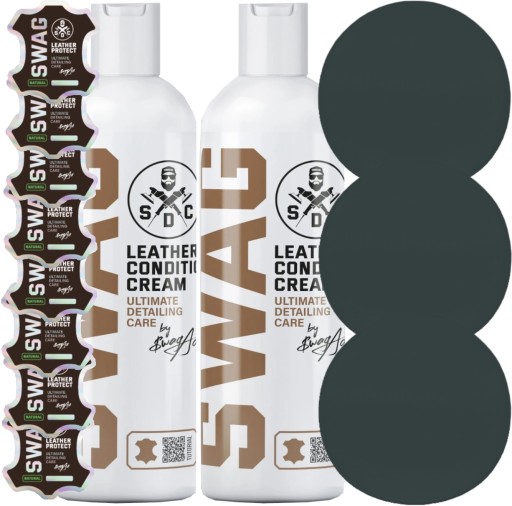 Крем-кондиціонер для шкіри SWAG Leather Conditioner Cream Set For Leather 2x500 мл