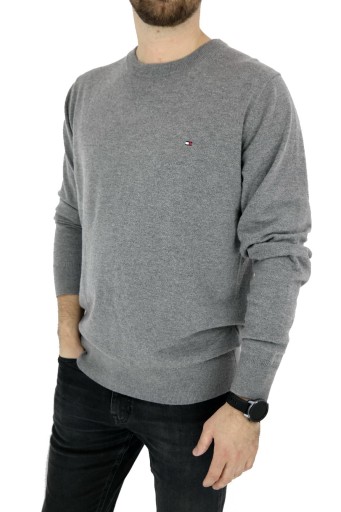TOMMY HILFIGER pánsky sveter, sivý SWTH24 (XXL)