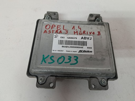KS033 - Opel astra 1.4 комп контролер двигуна 12659379 abvj