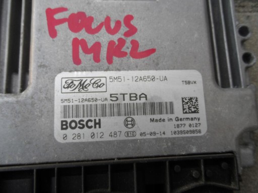 Computer FORD FOCUS MK2 1.6 TDCI 5M51-12A650-UA