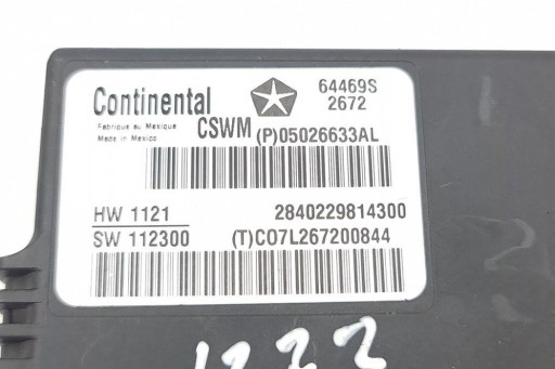 Модуль переднього лівого сидіння jeep grand cherokee iv (wk, wk2) p05026633al