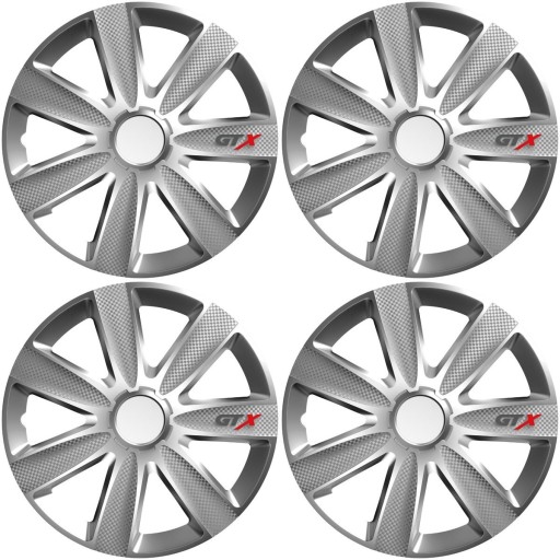 Срібні ковпачки 13 GTX carbon універсальні