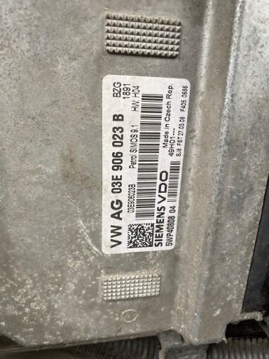 Skoda Fabia 2 II 07-14 control unit of the engine 1.2 12V OE 03E906023B