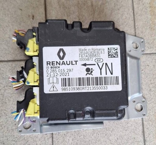 modulo SENSOR airbag RENAULT KANGOO IV E-TECH 285A46382R 985109380R