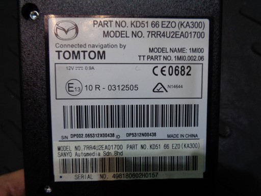 module control unit card reader SD TOM TOM KD5166EZ0 MAZDA 6 III GJ