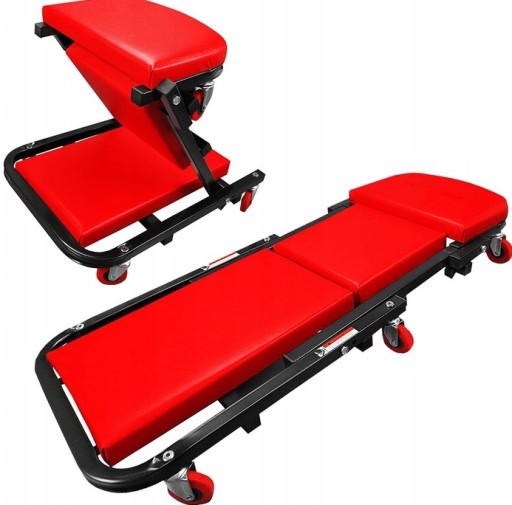 ДИВАНЕ ДЛЯ МАСТЕРСКОЙ 2в1 ТАБУРЕТ-ТЕЛЕЖКА С ПОДШИПНИКАМИ