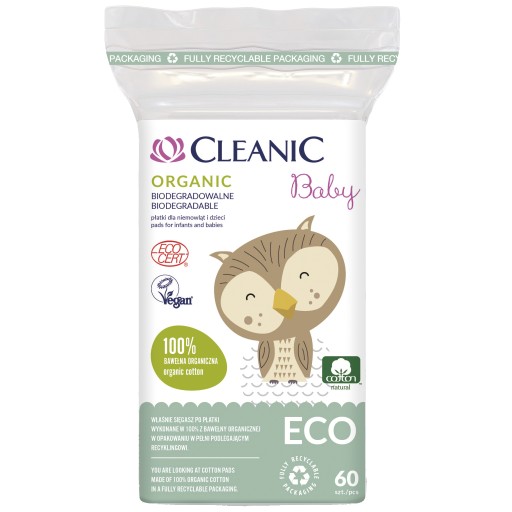 Подушечки косметичні круглі Cleanic Деталі в описі 60 шт.