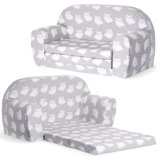 Диван SF80, 77 х 90 см, тканина сірого кольору