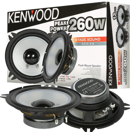 KENWOOD АВТОМОБИЛЬНЫЕ КОЛОНКИ 13 СМ БАС ПОД РАДИО