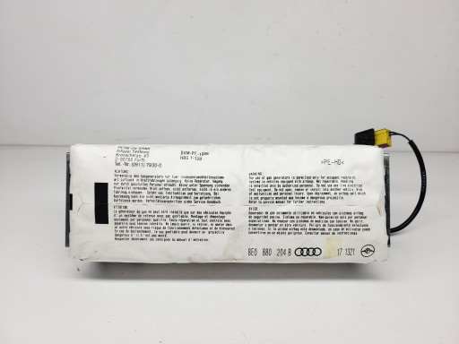 airbag airbag of the passenger AUDI A4 B6 8E0880204B europa