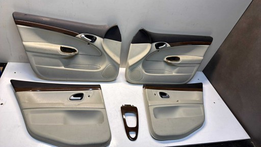KOMPLET Boczkow side upholstery door SAAB 9-3 93 jasne BEZOWE wood