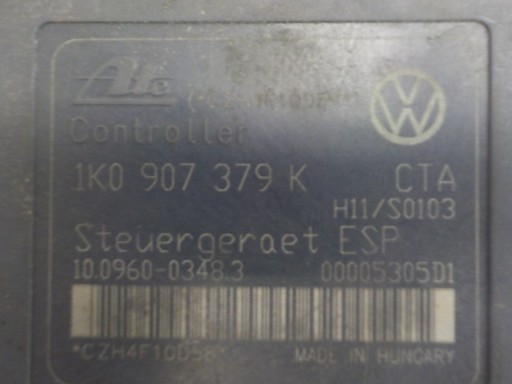 VW TOURAN e Pompa ABS 1K0614518 10.0399-3338.4 1K0907379K 10.0960-0348.3