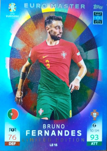 EURO 2024 TOPPS MATCH ATTAX LIMITED EURO MASTER LE 15 БРУНО ФЕРНАНДЕС