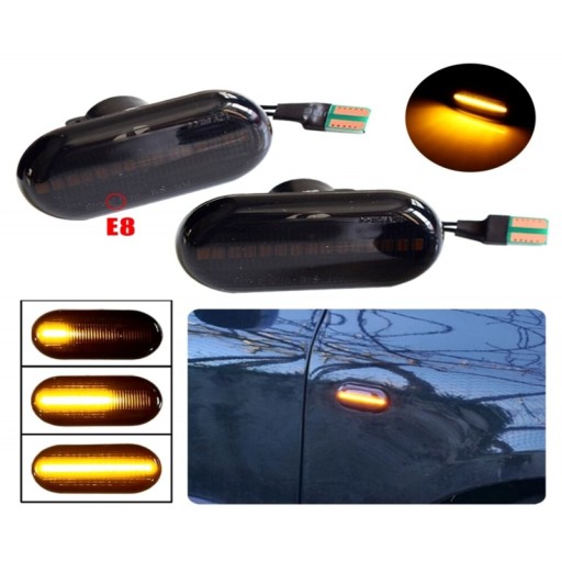 834 - Renault Kangoo светодиодные маркеры течет направление 2шт