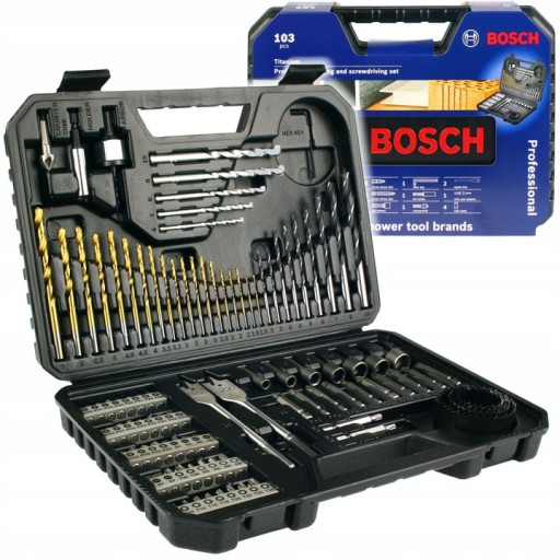 НАБОР СВЕРЛ И БИТ 103 ШТ. BOSCH Professional