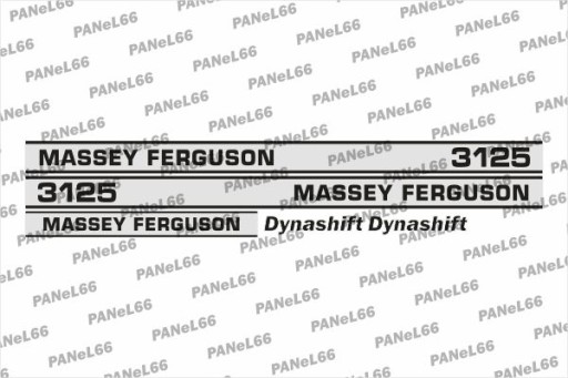 MF3125dyna - НАБОР НАКЛЕЕК MASSEY FERGUSON 3125 DYNASHIFT