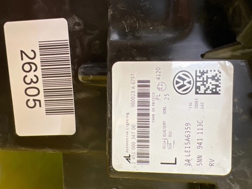 light left Volkswagen Tiguan II 2 16- Full Led 5NN941113C