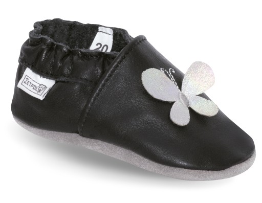 ZETPOL detské papuče kožené papuče Motýľ 25
