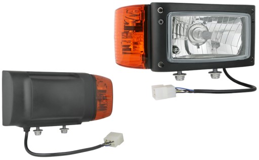 42741 - Передня фара права з корпусом H4 / F4 роз'єм AMP