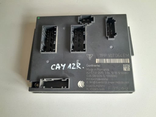 7PP907064EM - Porsche cayenne 7p (92a) 2012 3.6 модуль контроллера bcm 7pp.907.064.em