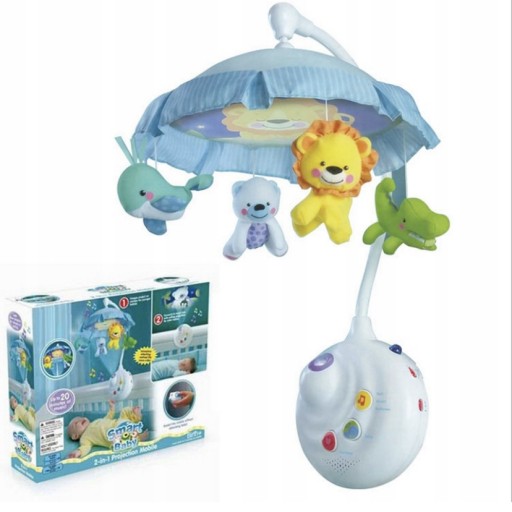 КАРУСЕЛЬ ДЛЯ ЛІЖЕЧКА, ПРОЕКТОР, МУЗИЧНА ШКАТУЛКА З ПУЛЬТОМ