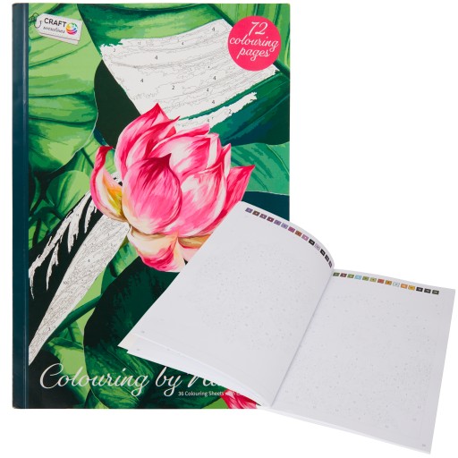 Розпис рослин за номерами 72 аркуша А4