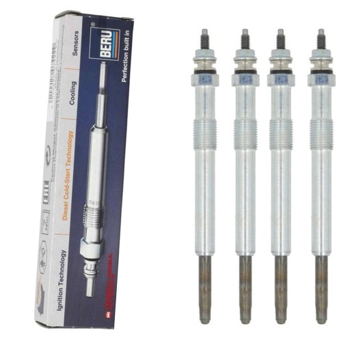 GN054 - 4x beru свічка розжарювання для citroen peugeot 2.0hdi fiat 2.0jtd ford 2.0tdci