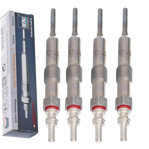 4x свічка розжарювання beru ge110 renault megane clio kangoo scenic 1.5 dci