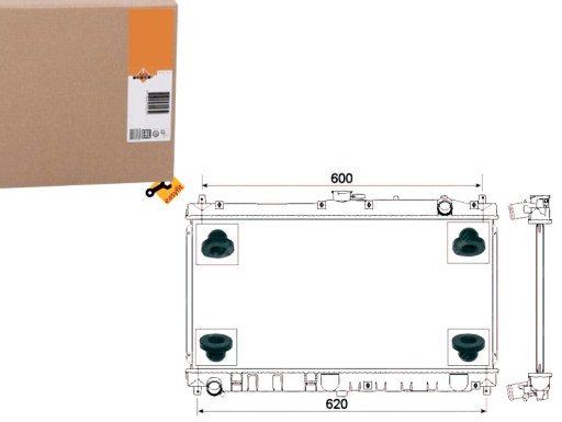 NRF53317/SERW - Кулер для воды nrf mazda mx-5 ii 1.6 16v (nb)