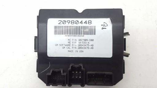 TGERTFGW4T - МОДУЛЬ ЗАКРЫЛКА OPEL INSIGNIA A УНИВЕРСАЛ 20980448