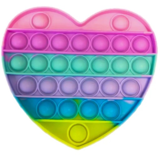 Сенсорна іграшка Push Bubble Pop It СЕРЦЕ