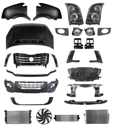 568 - Volkswagen Crafter Lift 11-17 Ремень бампера крыло