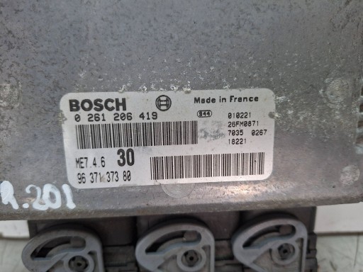 control unit of the engine 0261206419 9637137380 CITROEN C5 and 607 3.0 and 24V