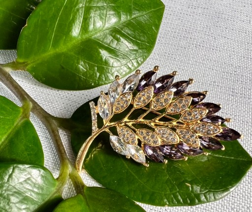 Брошь Листик