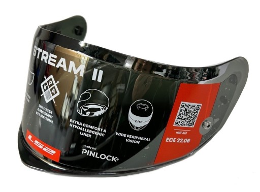 Стекло, стекло, козырек шлема LS2 FF808 STREAM II IRIDIUM SILVER SILVER
