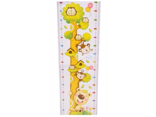 Таблиця зросту ТВАРИНИ, наклейка 70 х 24 см