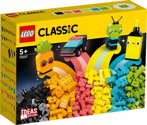 Kocky Classic 11027 Kreatívna zábava s neónovými farbami LEGO 11027