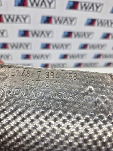 BMW 3 G20 G21 X3 G01 X4 G02 IZOLACJA hővédő oldalsó TERMOIZOLACJA 7394798