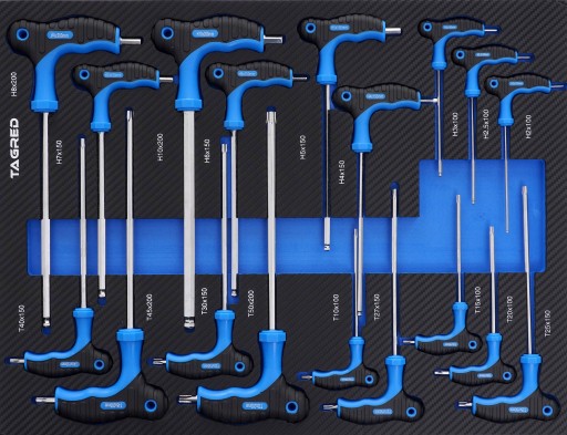 Вставка для инструментальной тележки Tagred TA19125, 18 элементов