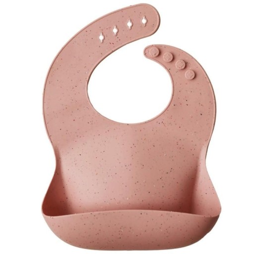 Нагрудник Mushie силіконовий Shades of pink 4 шт.